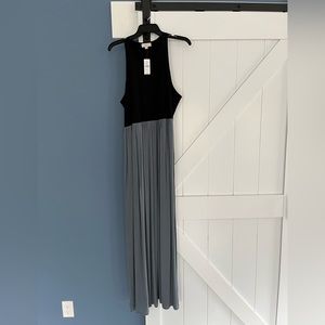 black and blue maxi dress size XL